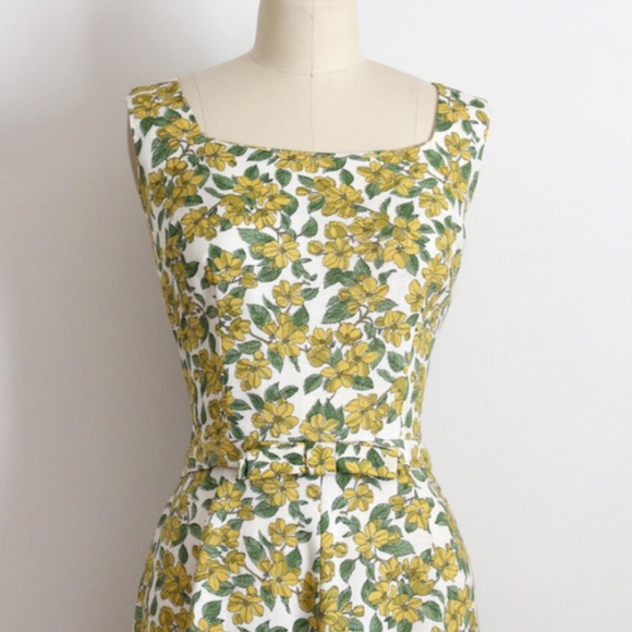 vintage 1960s dress // 60s Liberty of London floral dress - Picture 3 of 6